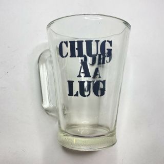 Mid 1970 ' s Chug - A - Lug Beer Clear Glass Pitcher Rare Vintage 7 