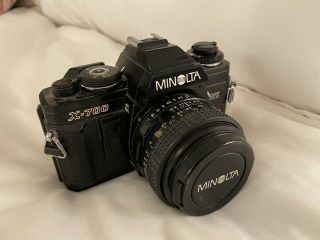 Minolta X - 700 Camera Body,  Mc Rokkor - Pf 50mm 1:1.  7 (minolta Md Mount)