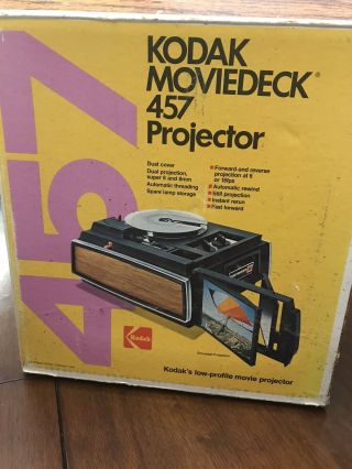 Kodak Moviedeck 457 8mm - 8 Movie Projector 1978 -