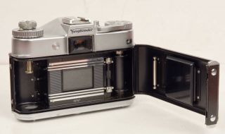 Voightlander Bessamatic SLR Film Camera with Skoparex 35mm f:3.  4 Lens and Case 3
