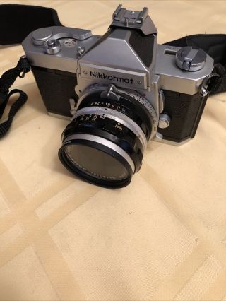 Nikon Nikkormat Ft 35mm Film Camera Includes Nikkor H Auto 50mm Lens