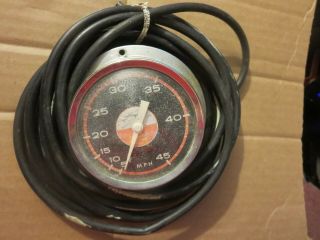 Vintage Airguide Sea Speed 45 Mph Speedometer 4 " Diameter