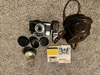 Zeiss Ikon Contaflex B Slr Camera 2 Carl Zeiss Tessar Lens And Accessories