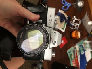 Minolta Srt 101 Camera With Lens And Bag