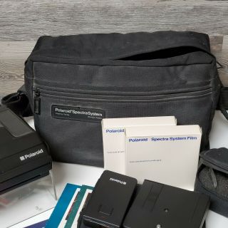 Polaroid Spectra System Instant Film Camera Kit w Remote Control Filters & Film 3