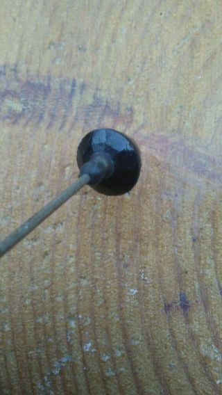 Antique Hatpins Faceted Black Glass Spheres Mourning. 3