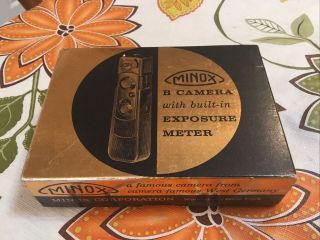 Minox B Camera With Exposure Meter Complete Set