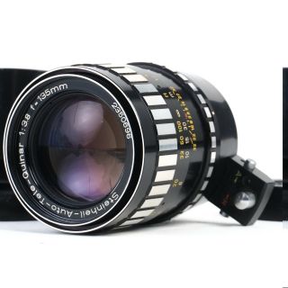 :steinheil Auto - Tele - Quinar 135mm F3.  8 Exakta Mount Lens W/ Hood - Uncommon