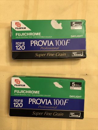 10 Rolls Fujichrome Provia 100f Fine Grain Expired 120 Film