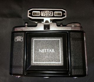 Zeiss Ikon Nettar 6x6 Folding Camera W/ 75mm F/6.  3 Novar Anastigmat Lens - Us Only