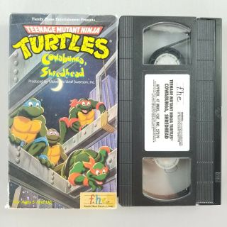 (4) Vtg Family Home Entertainment TMNT VHS Tapes Teenage Mutant Ninja Turtles 3