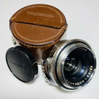 Voigtländer Skoparon 35mm F3.  5 Prominent Mount Wide Angle Lens W/ Caps And Case