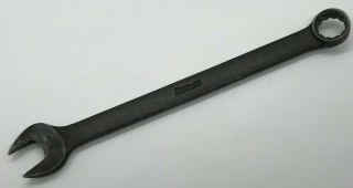 Vtg Snap On Tools 9/16 " Sae Combination Wrench Goex18 Industrial Flank 12 - Pt