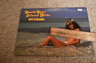 1991 South Seas Island Girls Calendar Sexy Vintage Island Ladies Women