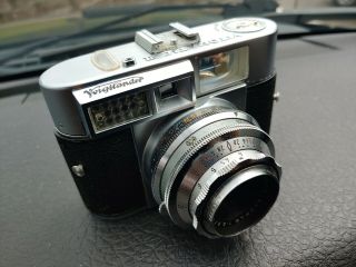 Voigtlander Vitomatic Ii 35mm Film Camera W/ Color - Skopar 50mm 1:2.  8 Lens