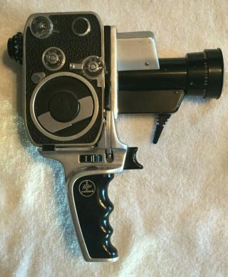 Paillard - Bolex Reflex P1 Movie Camera 8mm With Berthiot Pan Cinor Zoom Lens