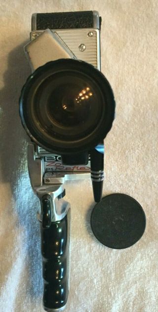 PAILLARD - BOLEX REFLEX P1 Movie CAMERA 8mm with BERTHIOT PAN CINOR ZOOM Lens 3