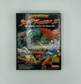 Street Fighter Ii Ibm Pc 3.  5 Floppy Disk Vintage Computer Game