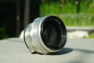 Carl Zeiss Jena Flektogon 35mm F/2.  8 Chrome Exakta Mount Lens - Read