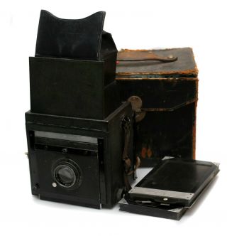 Goltz & Breutmann Quarter Plate Reflex Camera With Carl Zeiss 155mm F4 Unar Lens