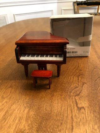 Vintage Bombay Company Miniature Doll House Furniture Piano And Bench