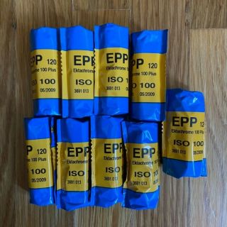 9 Rolls Kodak Ektachrome 100 Plus Epp 120.  Exp 05/2009