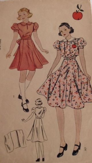 Vintage Simplicity Pattern 2669 Adorable Girls Dress And Bolero Girls Sz 10