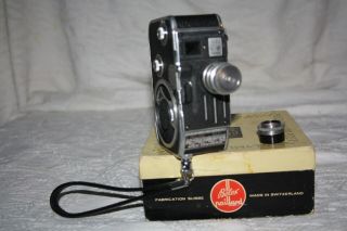 Vintage Paillard Bolex C8 8mm Movie Camera W/ Filter -