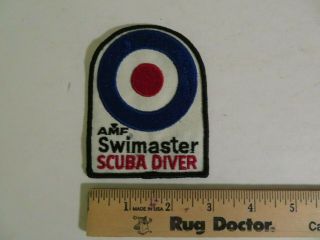 Scuba Diving - Amf Swim Master Scuba Diver - Vintage Cloth Patch - - Rare - Look