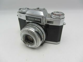 Zeiss Ikon Contaflex B 35mm Film Slr Camera - Tessar 50mm F2.  8 Lens As - Is
