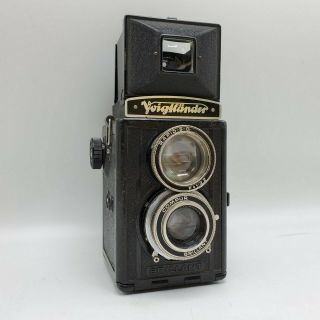 Voigtlander Brilliant Tlr Medium Format 120 Roll Film Camera Voigtar 7.  5cm F3.  5