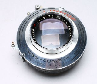 Schneider - Kreuznach Xexar 150mm F/4.  5 Lens In Linhof Shutter