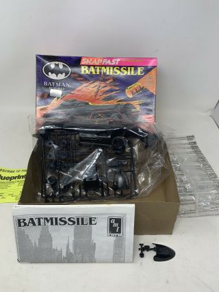 Vintage Batman Returns Amt Ertl Batmissile Batmobile Snap Fast Model Kit