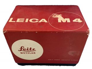 Leica Leitz M4 Camera Box Only West Germany No Camera