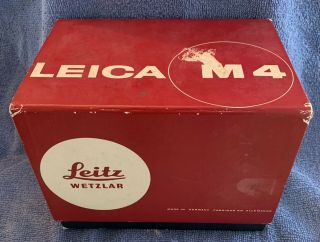 LEICA Leitz M4 camera BOX ONLY West Germany no camera 2
