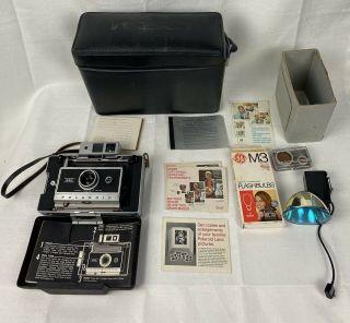 Polaroid Land 250 Instant Film Automatic Camera With Accessories &case Nottested