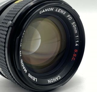 Canon Fd 50mm F1.  4 Ssc Breech Lock Lens;