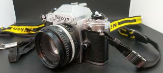 Nikon Fg 35mm Film Camera W/ Nikon Series - E 50mm 1:1.  8 Lens