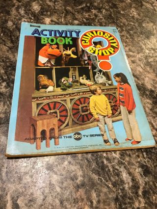 Vintage Curiosity Shop Activity Book From Abc Tv Series Saalfield Color Book