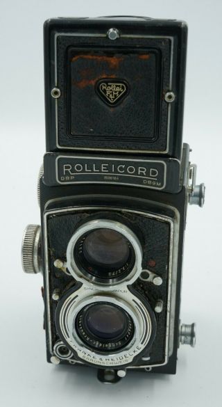 Rollei Rolleicord Model V 120 Tlr Xenar 75mm F/3.  5 Parts Only 349