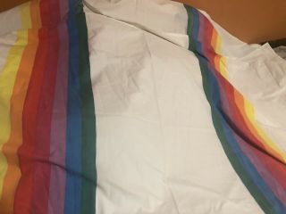 Vintage Wamsutta Tomorrows Rainbow/twin Flat And Fitted Sheet Set Rainbow Sheets
