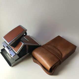 Vintage Polaroid Land Camera Sx - 70 With Leather Case,  Needs Minor Repair