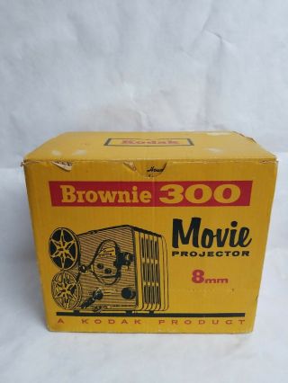 Kodak Brownie 300 8mm Movie Projector Vintage - Tags