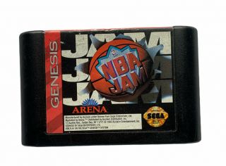 Vtg 90s Video Game Nba Jam Sega Genesis 1995 Basketball