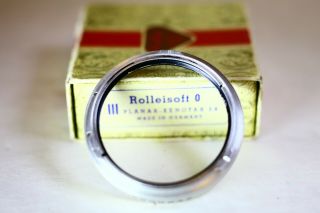 ROLLEIFLEX TLR 2.  8F BAY III SET OF 3 FILTERS ROLLEISOFT 0 & YELLOW 2