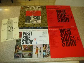 4 Lp Record Albums " West Side Story " Vinyl Vintage Records 4 Different Versions