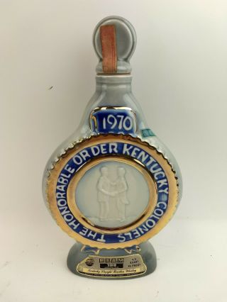 Jim Beam Vintage 1970 The Honorable Order Of Kentucky Colonels Decanter Barware