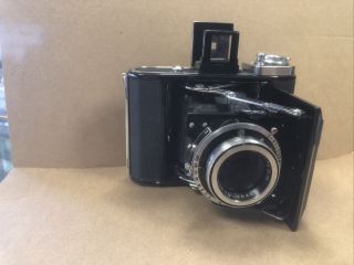 Zeiss Ikon Ikonta 521 Folding Film Camera W/ Anastigmat 75mm 1:3.  5 Lens,  Vintage