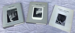 3 Books By Ansel Adams - Singular Images,  The Camera,  Polaroid Landscape Photo