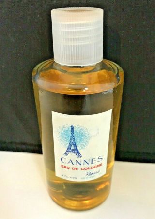 Vintage Cannes Eau De Cologne 4 Oz Bottle Renard,  Chicago,  Il.